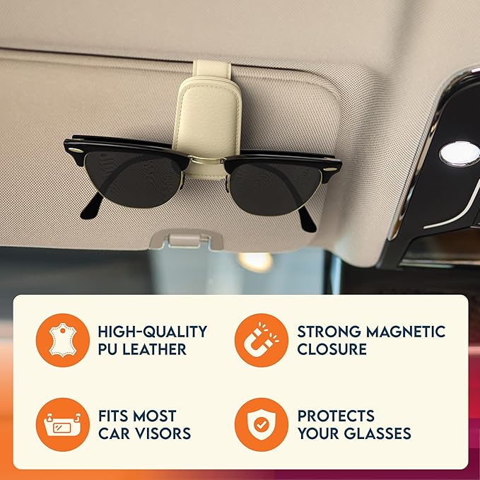 Sunglasses Holder for Car Visor