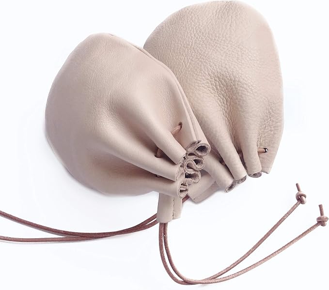 Fantastic Workmanship Genuine Leather Drawstring Coin Purse
