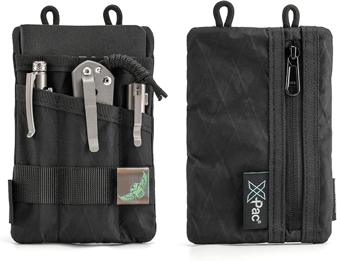 VIPERADE VE1 Pocket Organizer, EDC Pouch for Men, EDC Organizer Storage EDC Gears, Multitool Pocket Pouch Hold Your Flashlight/Pocket Knife, Pen, Notebook