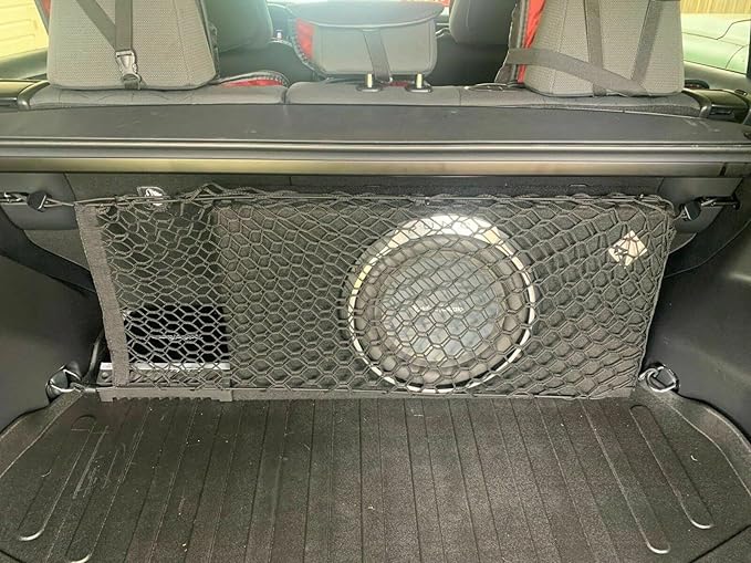 Trunk Organizer Cargo Net for Toyota RAV4 2019–2025 – Envelope Style Cargo Net for SUV – Premium Mesh Elastic Car Trunk Organizer Vehicle Carrier Storage – Compatible with RAV4