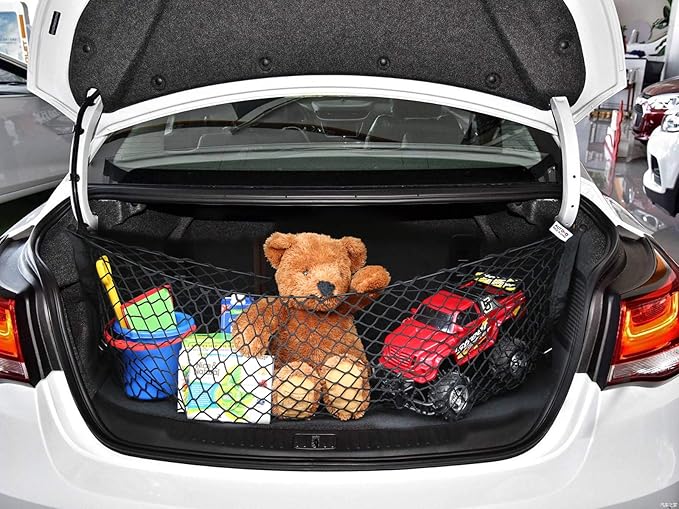 Cargo Net for SUV - Car Trunk Net Stretchable Truck Bed Cargo Net Trunk Organizer for Car