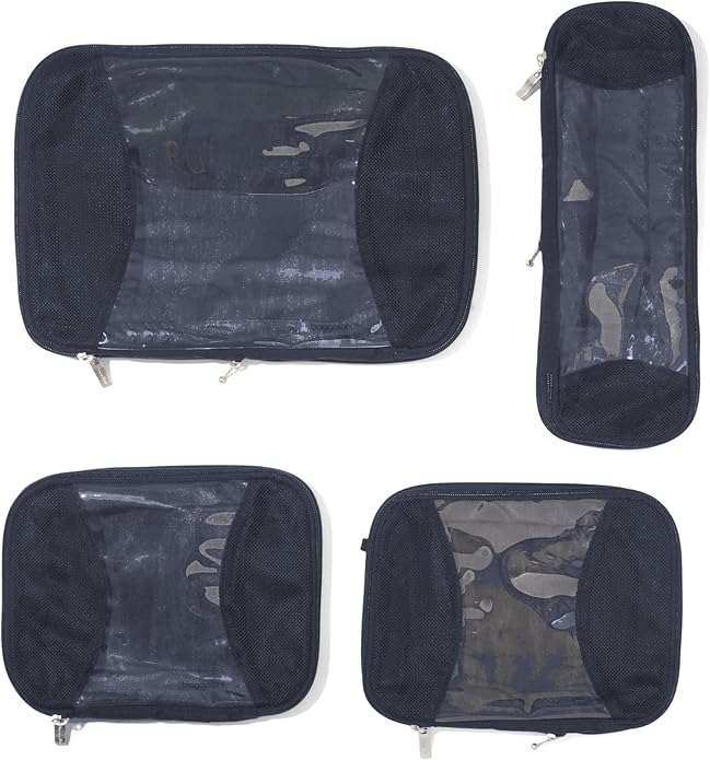 Baggallini Compression Cube 4-piece set - Lightweight Compression Packing Cubes for Travel