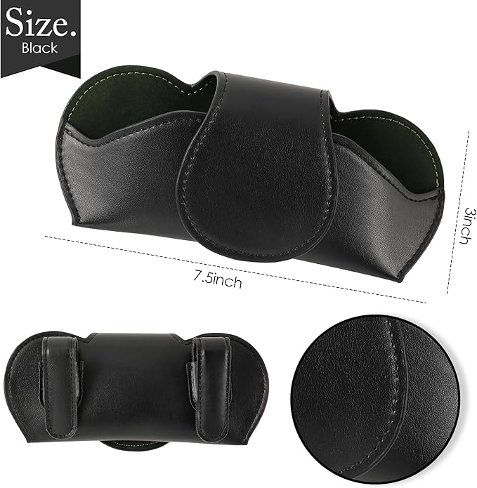 KINIVA Sunglass Clip & Holder, Magnetic Glasses Case for Car Organizer