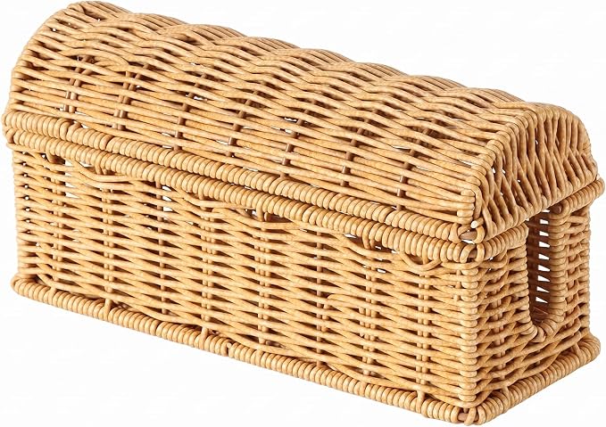 Small Basket to Hide Cords Specially Designed for Small Size Power Strips | Ventilated Wire Basket Only for Mini Power Strips