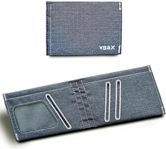 Minimalist RFID Blocking Slim Wallet for Men – Waterproof Microfiber Front Pocket Bifold Card Holder – Holds 10 Cards & Cash (Graphite Edition)