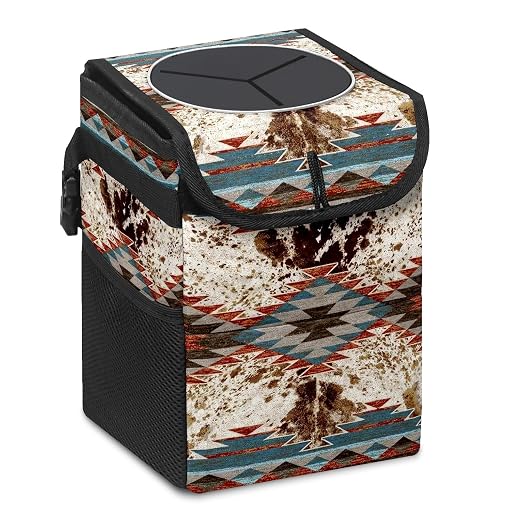Car Trash Can with Lid Collapsible Reusable Waterproof Car Garage Bag,Automotive Garbage Can