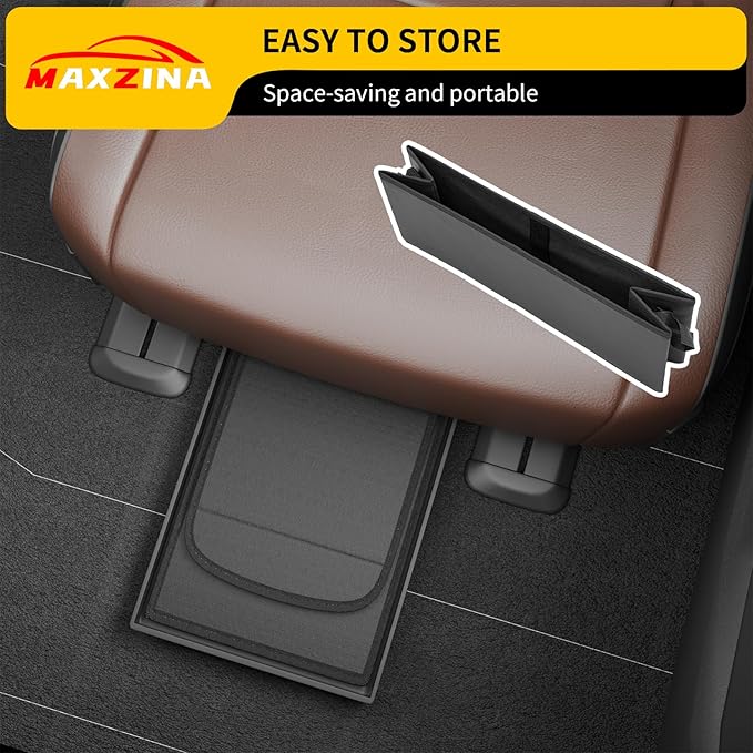 Seat Aisle Storage Box Compatible with 2021-2026 Kia Sorento Rear Console Organizer Foldable Backseat 2nd Row Kids Toys Travel Storage Bin for 2025 Sorento 6 Seats Accessories