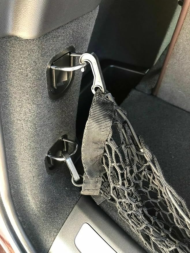 Rear Trunk Organizer Cargo Net for Cadillac XT6 2020–2025 – Envelope Style Cargo Net for SUV–Premium Mesh Elastic Car Trunk Organizer Vehicle Carrier Storage–Compatible with Caddy XT6