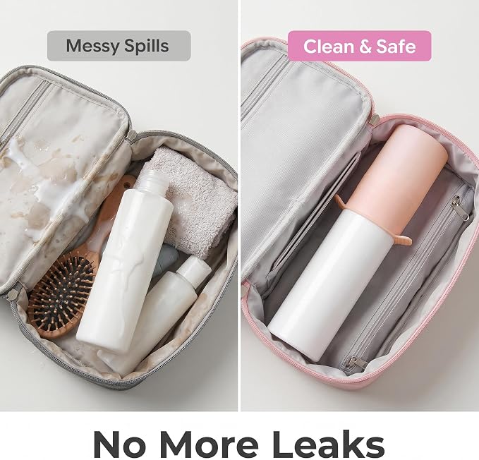 Travel Bottles for Toiletries, TSA Approved Travel Size Containers with Silicone Bottle Covers, Leak Proof Silicone Shampoo Bottles, Small Toiletry Containers for Shampoo Conditioner Lotion