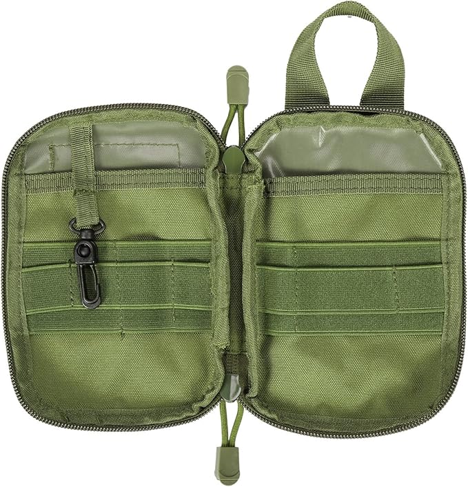 IronSeals Tactical Molle EDC Pouch Utility Tool Pouch Compact Pocket Organizer Pouch with US Flag Patch