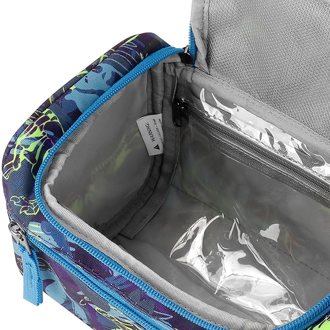 Choco Mocha Kids Toiletry Bag for Boys, Travel Hanging Waterproof Cute Toiletry Bag for Kids Christmas Gifts, Ball Blue