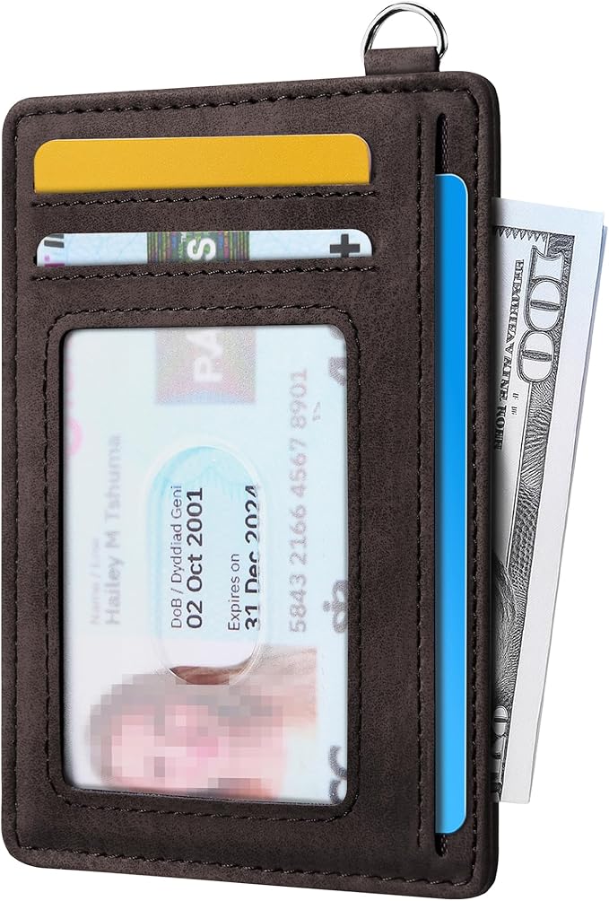 Mayski Slim Wallet, Credit Card Holder for Women, Minimalist Front Pocket RFID Blocking Card Cases, Small Wallet Women Men(MF Coffee)