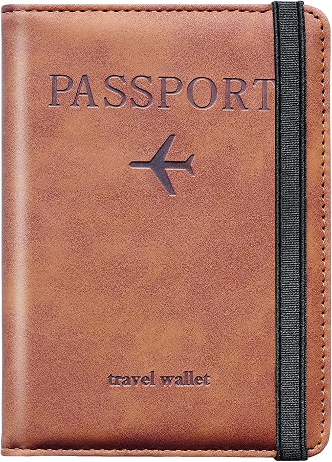 Passport Holder for Travel Women and Men RFID Passport Holder with Card Slots Holder Passport Case Passport cover Passport Wallet Travel Essentials and Accessories