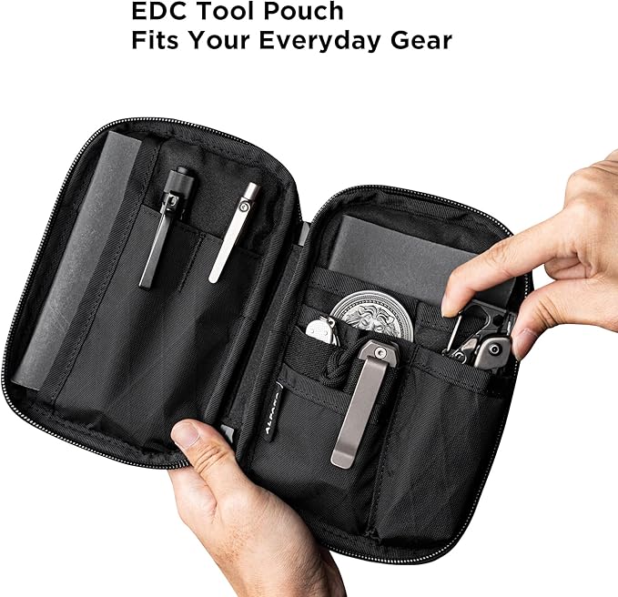 ALPAKA Admin Pouch Pro - Small Tool Pouch with Smooth Zipper, Weatherproof Storage for Electronics, Cables, EDC Organizer, Travel Accessories