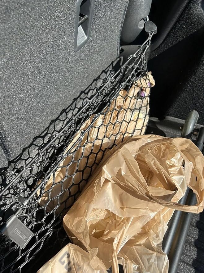 Rear Trunk Seats Organizer Cargo Net for Honda HR-V 2016-2026 – Envelope Style Cargo Net for SUV –Premium Mesh Elastic Car Trunk Organizer Vehicle Carrier Storage– Compatible with HR-V