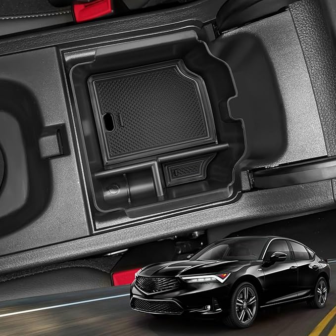 YEE PIN Integra Tray Black for 2023 2024 2025 2026 Acura Integra Center Console Organizer Console Storage Insert Integra Type S Tray Integra Arm Rest Organizer for Acura Integra Accessories 2025