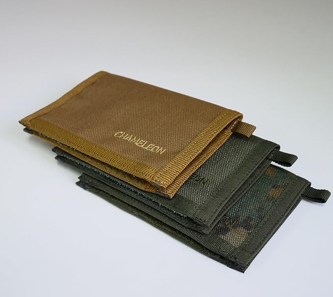 Chameleon Bifold Mens Nylon Wallet-Military Tactical Men Wallet- Canvas Thin Front Pocket Travel Bi-Fold Wallet-Best Nylon Travel Pouch