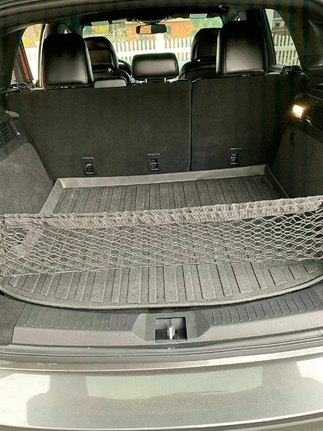 Rear Trunk Organizer Cargo Net for Lincoln MKC 2015-2020 – Envelope Style Cargo Net for SUV - Premium Mesh Elastic Car Trunk Organizer Vehicle Carrier Storage – Compatible with MKC