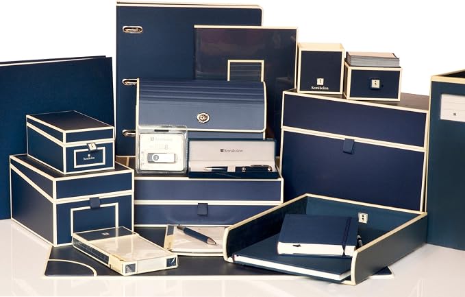 Semikolon - Document Storage Box for A4 Sized Documents, Marine