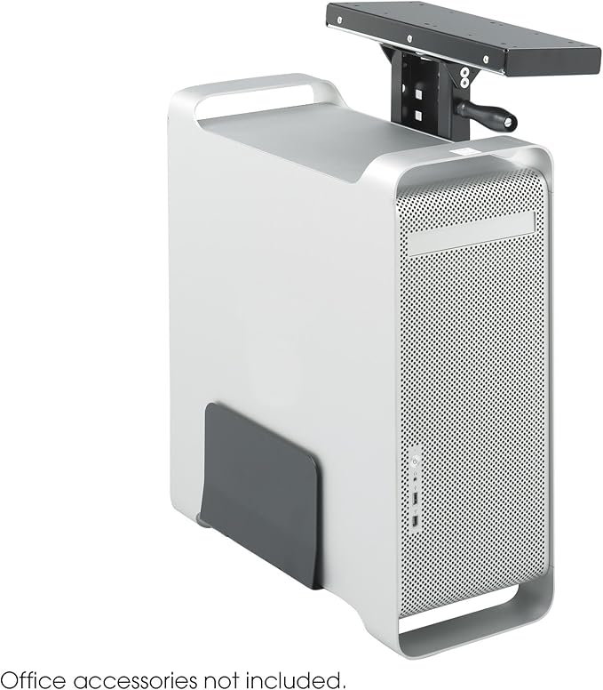Safco 2175 Ergo-Comfort Swivel Mount CPU Holder, Gray