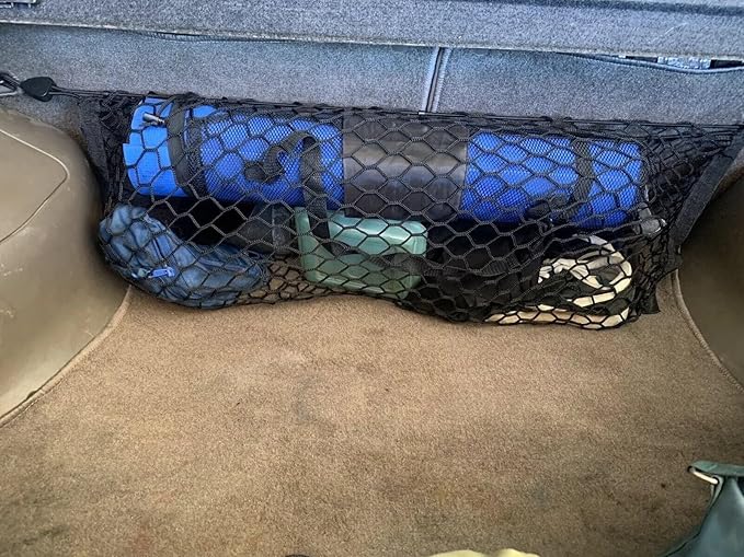 Rear Trunk Organizer Cargo Net for Acura Integra 1997–2001 – Envelope Style Cargo Net for Hatchback & Sedan – Premium Mesh Car Trunk Organizer Vehicle Carrier Storage – Compatible with Acura Integra