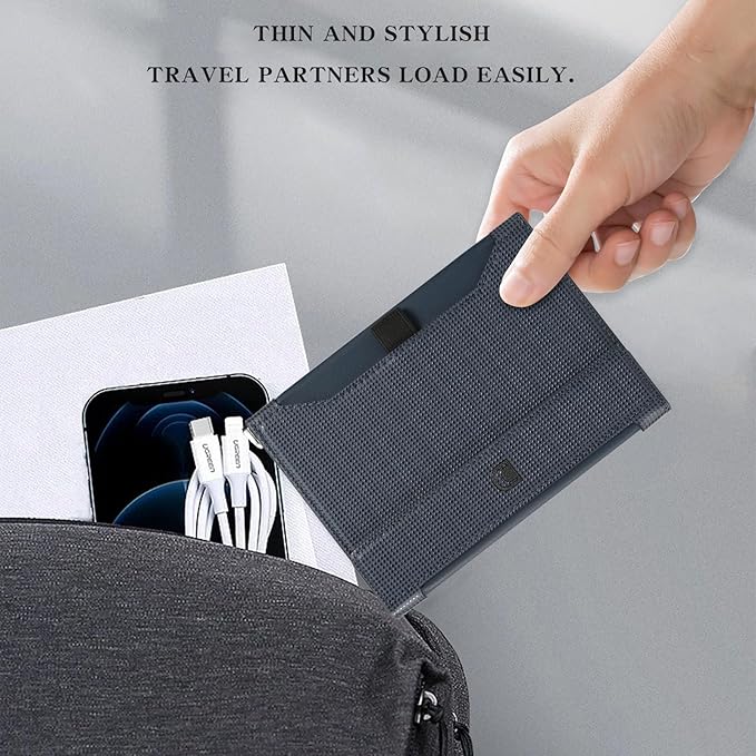 Passport Holder for Travel Essentials, RFID Blocking PU Leather Passport Wallet Cover Card holder Case Passport Book Holders for Women and Men, Dark Blue