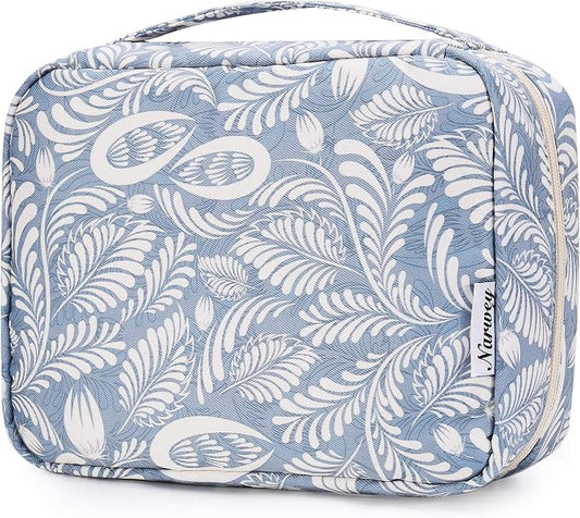 Narwey Small Hanging Travel Toiletry Bag for Women, Travel Bag for Toiletries, Makeup Bag Organizer Cosmetic Bags Make Up Bags for Girls