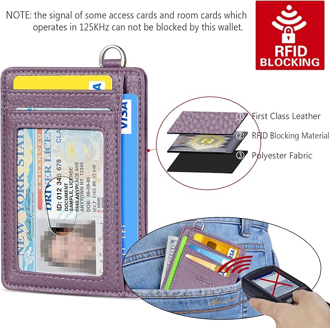 FurArt Slim Minimalist Wallet, Front Pocket Wallets, RFID Blocking, Credit Card Holder for Men