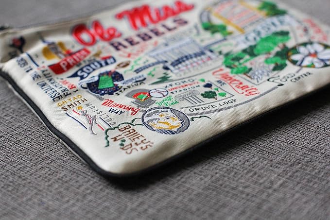 Catstudio Zipper Pouch, University of Mississippi (Ole Miss) Travel Toiletry Bag, 5 x 7, Ideal Makeup Bag, Dog Treat Pouch, or Purse to Organize Supplies for Grads & Alumni