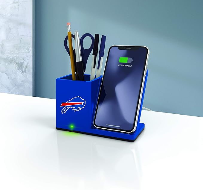 SOAR NFL Unisex Wireless Charging Stand and Desktop Organizer