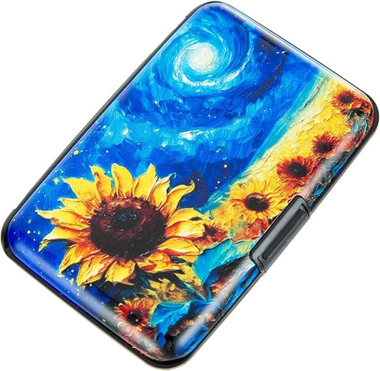 Credit Card Holder Small RFID Blocking Wallet Business Metal Slim Mini Aluminum Hard Case for Women Men