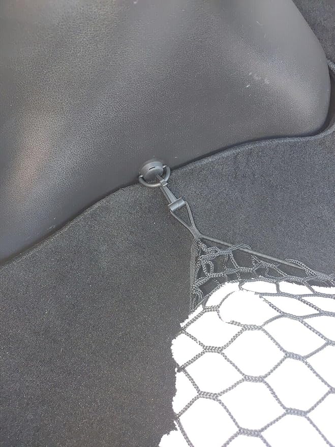 Trunk Organizer Cargo Net for Nissan 370Z 2009-2021 - Floor Style Cargo Net for Coupe - Premium Mesh Elastic Car Trunk Organizer Vehicle Carrier Storage - Compatible with Nissan 370Z