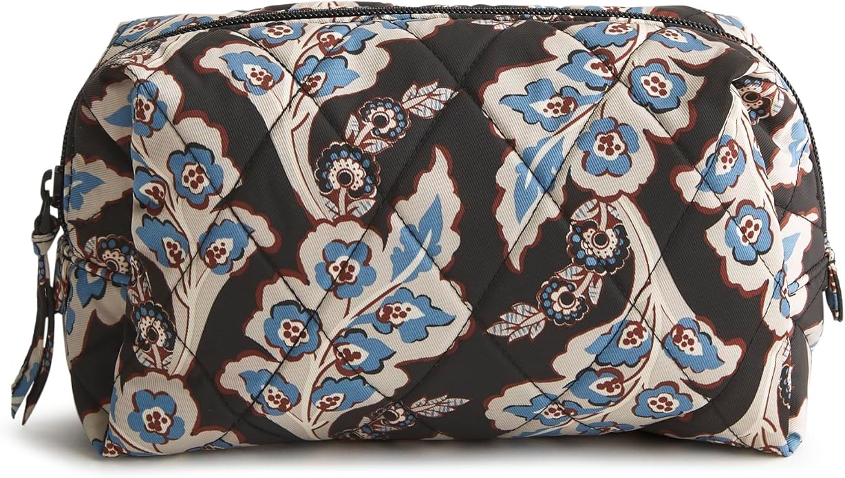 Vera Bradley Women's Performance Twill Medium Cosmetic Makeup Organizer Bag