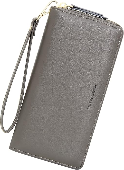 GEEAD Custom Design Wristlet Wallets for Women PU Leather RFID Blocking Wallet