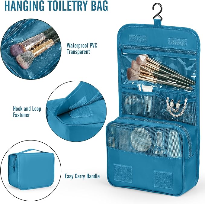 Veken 8 Set Packing Cubes for Travel Essentials, Suitcase Organizer Bags in 4 Sizes, Carry-On Luggage Accessories with Laundry Bag, Airplane Must Have, Gifts for Women Men