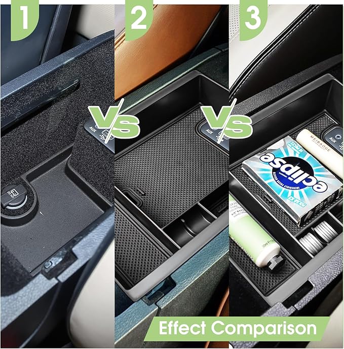 HGWEI Center Console Organizer Compatible with Dodge Charger/Chrysler 300C 2011-2023 Armrest Storage Box Secondary Insert Tray Interior Accessories, Black