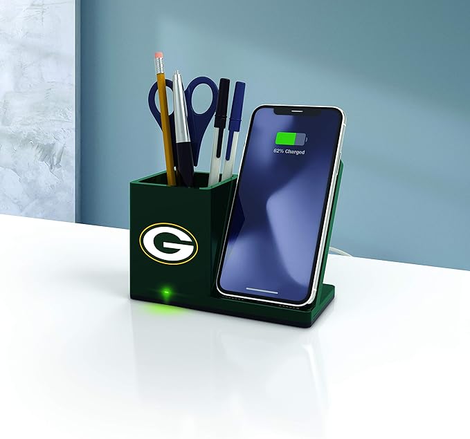 SOAR NFL Unisex Wireless Charging Stand and Desktop Organizer