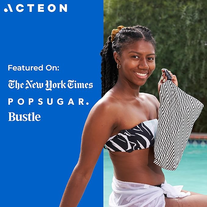 Acteon Wet Dry Bag, Large Travel Water-Resistant Swimsuit & Clothes Organizer, Foldable Pocket Sized Pool, Beach & Gym Bags, Fit for Bikini, Swim Workout Shoes & Towels, Toiletries, Dirty Laundry