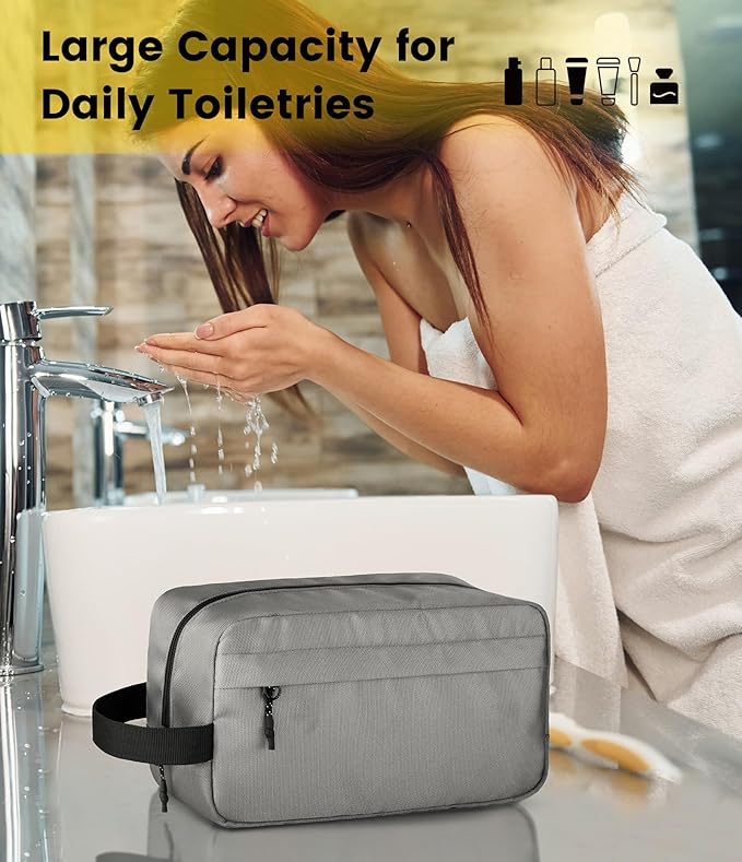 Vorspack Travel Toiletry Bag for Men - Hanging Toiletries Bag Water Resistant Travel Bag for Toiletries Accessories