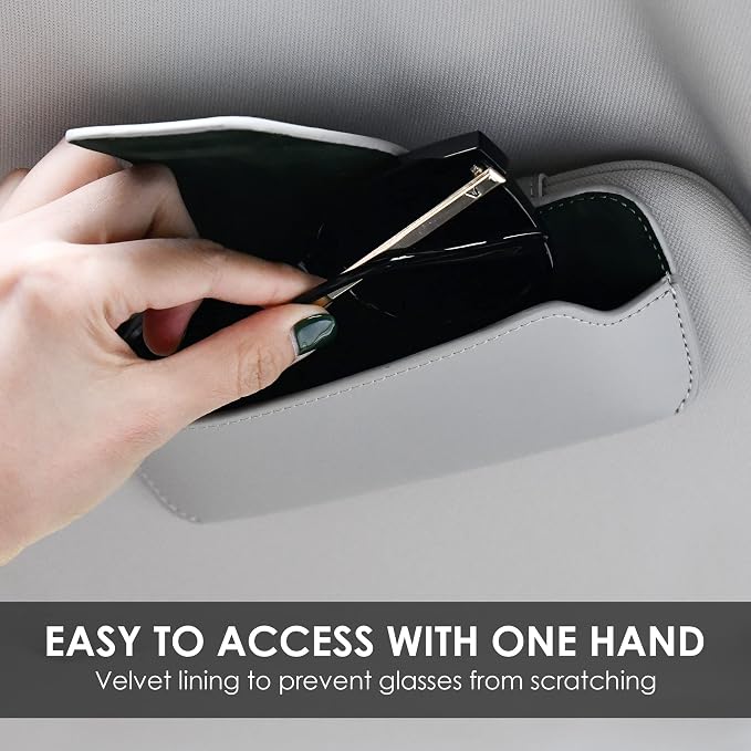 Sunglass Holder for Car Visor Glasses Case Non-Slip Clip Universal for Sunglasses Eyeglasses Car Interior Accessory
