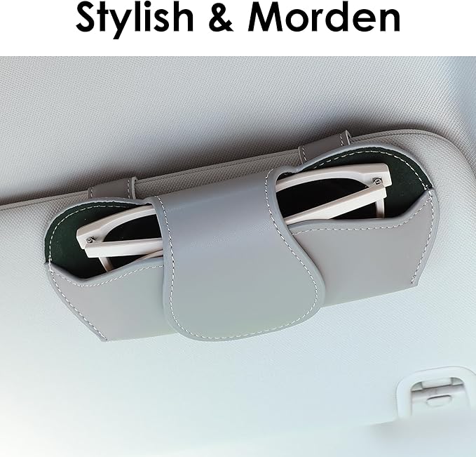 KINIVA Sunglass Clip & Holder, Magnetic Glasses Case for Car Organizer
