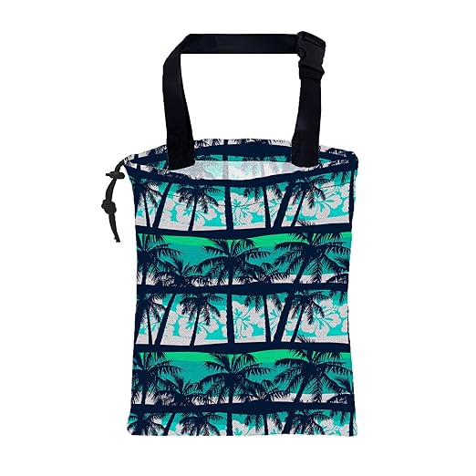 Car Garbage Bag Tropical Green Palm Trees Hanging Canvas Car Trash Bag Waterproof Drawstring Car Back Seat Organizer for Car Back Front Seat Console with Adjustable Buckle