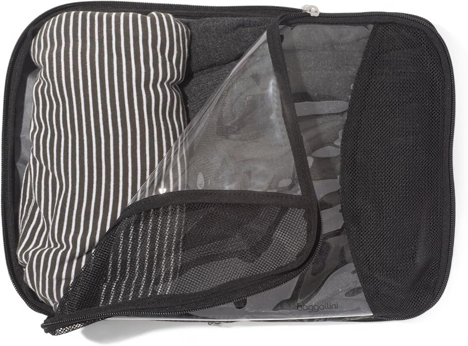 Baggallini Compression Cube 4-piece set - Lightweight Compression Packing Cubes for Travel