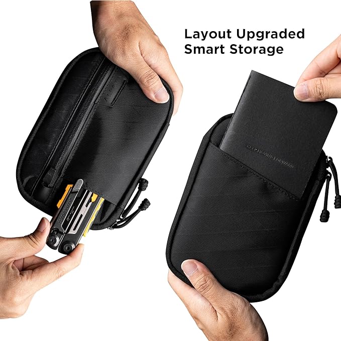 ALPAKA Admin Pouch Pro - Small Tool Pouch with Smooth Zipper, Weatherproof Storage for Electronics, Cables, EDC Organizer, Travel Accessories