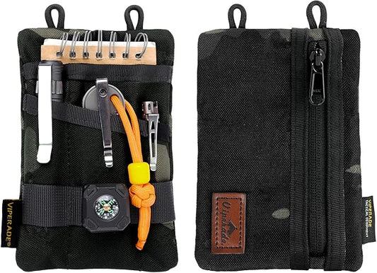 VIPERADE VE1 Pocket Organizer, EDC Pouch for Men, EDC Organizer Storage EDC Gears, Multitool Pocket Pouch Hold Your Flashlight/Pocket Knife, Pen, Notebook
