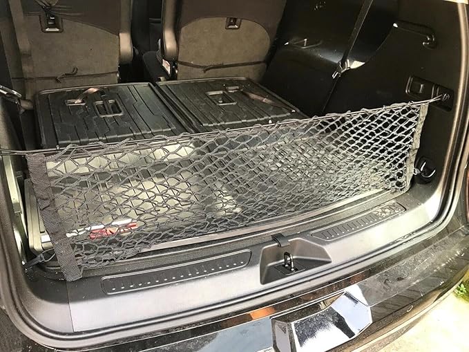 Rear Trunk Organizer Cargo Net for GMC Acadia 2017–2026 – Envelope Style Cargo Net for SUV – Premium Mesh Elastic Car Trunk Organizer Vehicle Carrier Storage – Compatible with Acadia