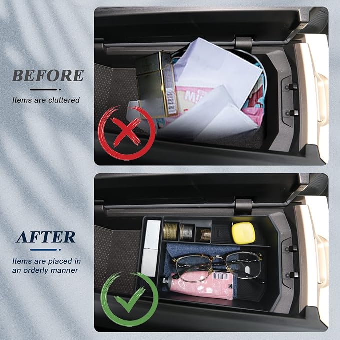 BIBIBO BMW iX Center Console Organizer - Upgraded for 2022-2024 BMW iX (I20) Insert Middle Armrest Storage Box