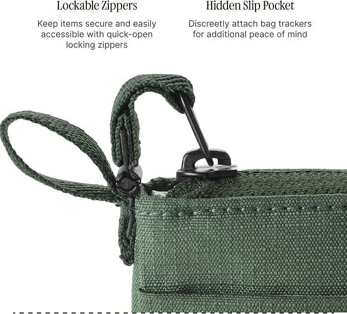 Eagle Creek Stash RFID Wallet – Slim Travel Wallet with RFID Blocking – Secure Passport, Cards & Cash – Lightweight, Water-Resistant Nylon – Zipper Closure – Unisex Design - Grass Green