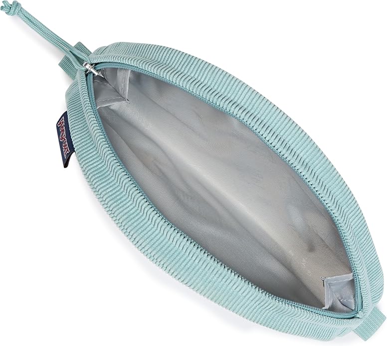 JanSport Luna Blue Compact Minimalist Semicircular Pouch