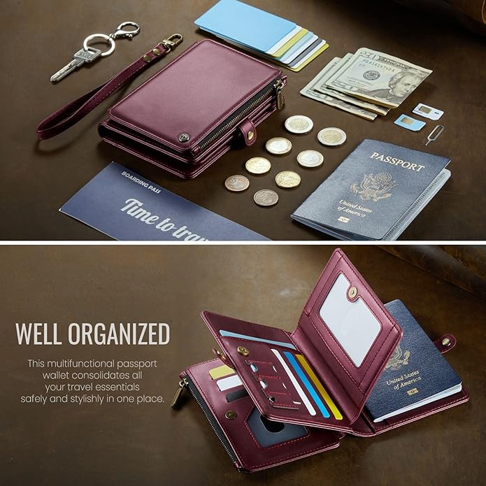 Passport Holder Wallet Bag with Holder